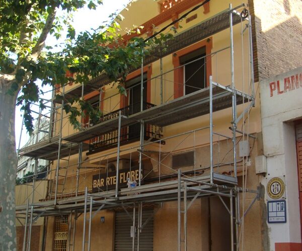 andamios fachada antes